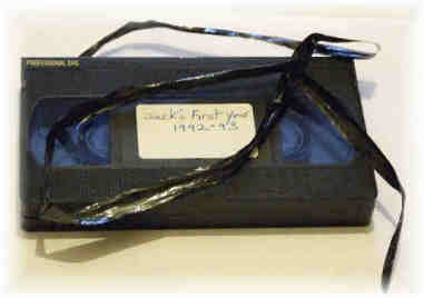 Broken  VHS tape